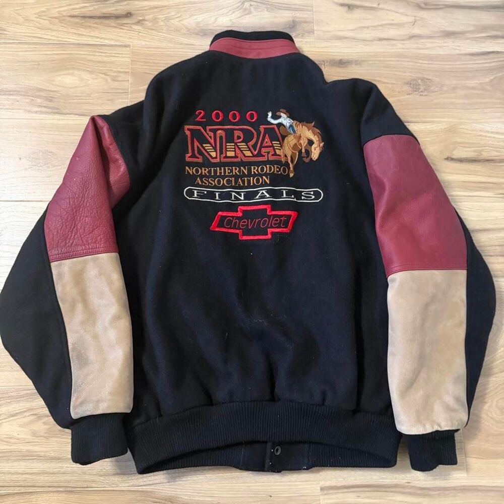 Vintage Rare 2000 Northern Rodeo Association Finals varsity jacket grail